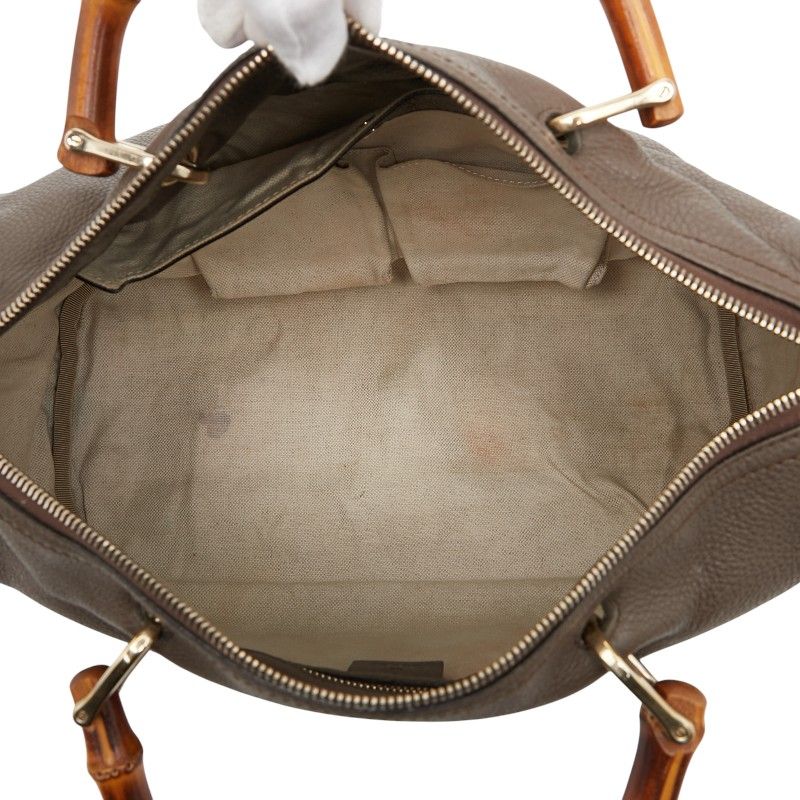 Gucci Bamboo Handbag Shoulder Bag 2way 353124 Brown Leather Ladies Gucci