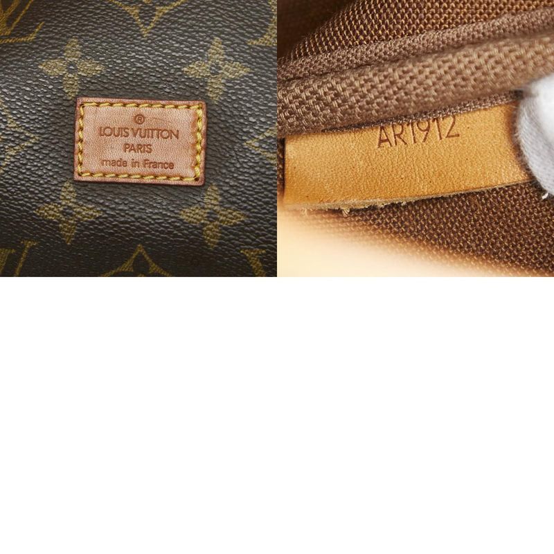 Louis Vuitton Monogram Saumur 30 Diagonal Shoulder Bag M42256 Brown PVC Leather