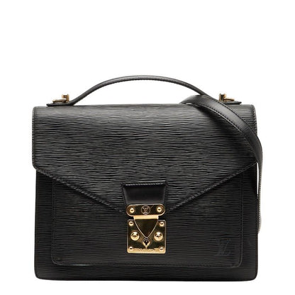 Louis Vuitton Epi Monceau Handbag Shoulder Bag 2way M52122 Noir Black Leather