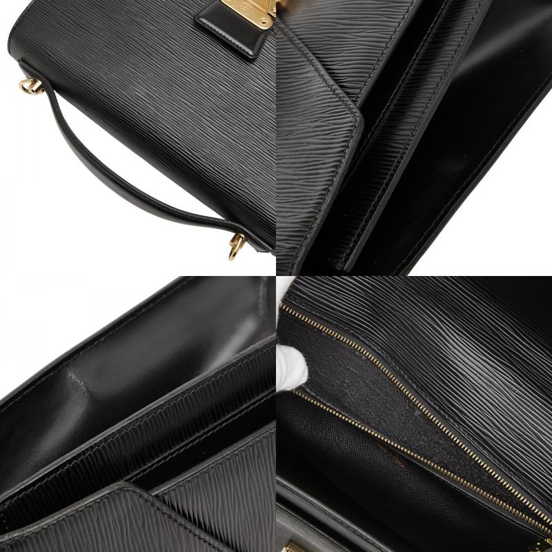Louis Vuitton Epi Monceau Handbag Shoulder Bag 2way M52122 Noir Black Leather