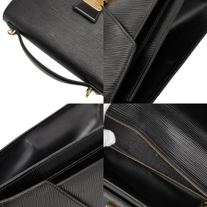 Louis Vuitton Epi Monceau Handbag Shoulder Bag 2way M52122 Noir Black Leather