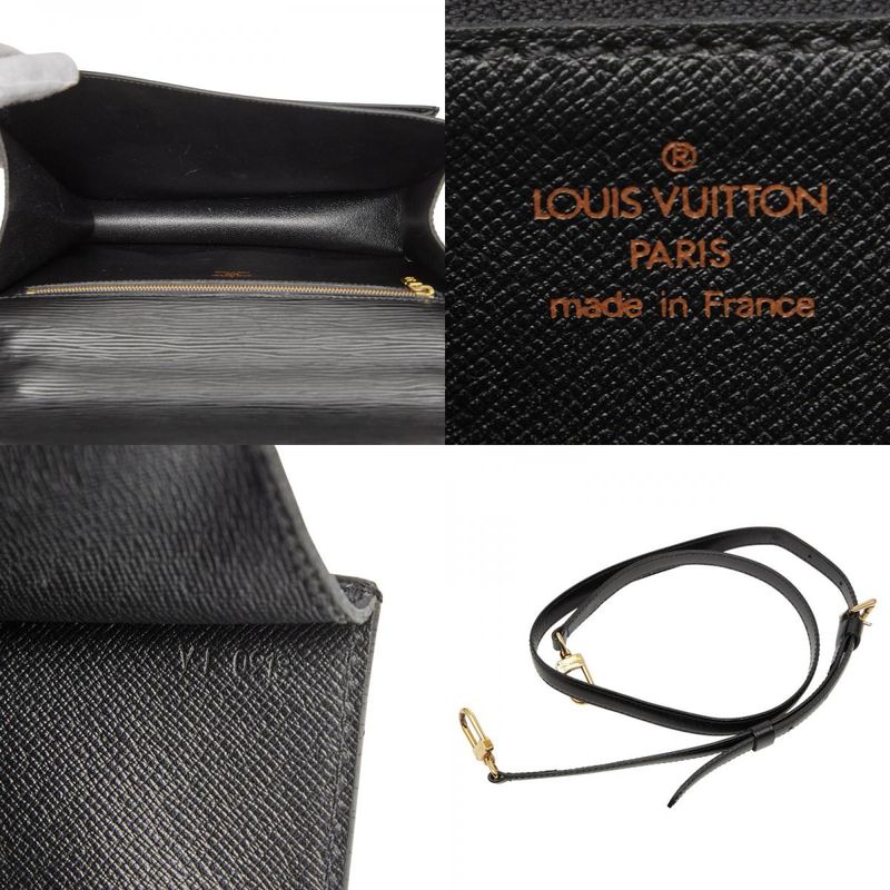 Louis Vuitton Epi Monceau Handbag Shoulder Bag 2way M52122 Noir Black Leather