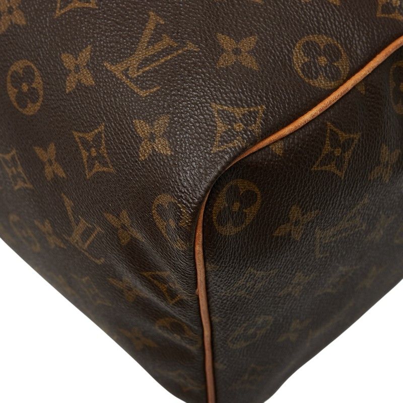 Louis Vuitton Monogram Speedy 40 Handbag Boston Bag Travel Bag M41522 Brown PVC