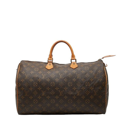 Louis Vuitton Monogram Speedy 40 Handbag Boston Bag Travel Bag M41522 Brown PVC