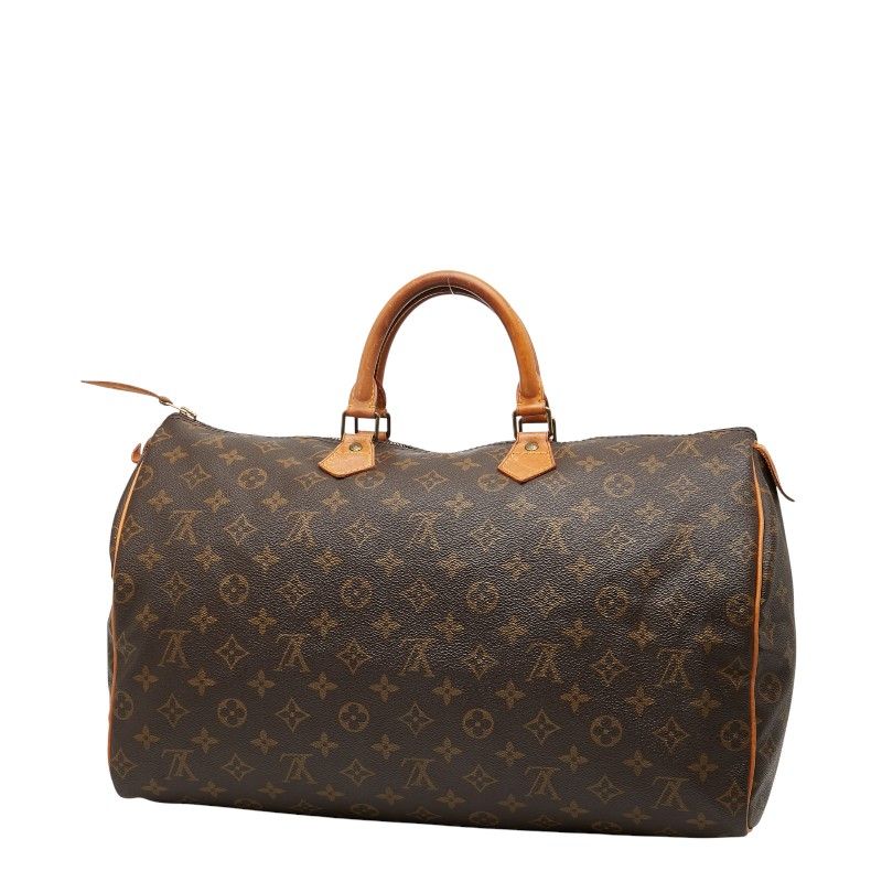 Louis Vuitton Monogram Speedy 40 Handbag Boston Bag Travel Bag M41522 Brown PVC