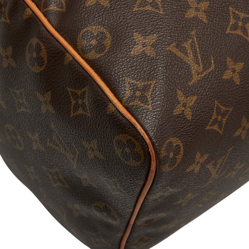 Louis Vuitton Monogram Speedy 40 Handbag Boston Bag Travel Bag M41522 Brown PVC