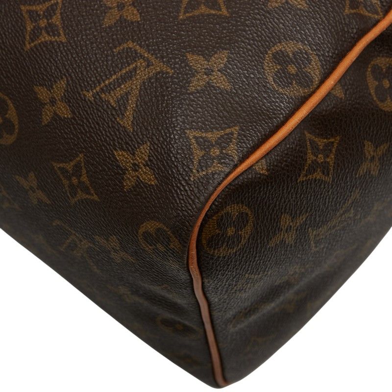 Louis Vuitton Monogram Speedy 40 Handbag Boston Bag Travel Bag M41522 Brown PVC