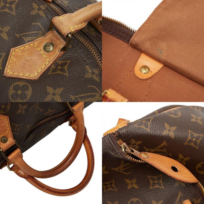 Louis Vuitton Monogram Speedy 40 Handbag Boston Bag Travel Bag M41522 Brown PVC