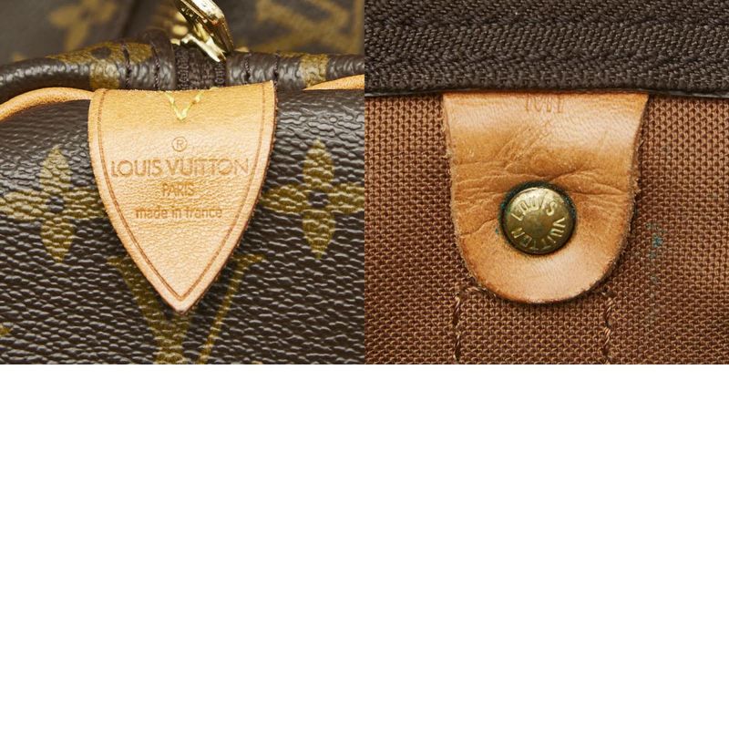 Louis Vuitton Monogram Keepall 60 Boston Bag Travel Bag M41422 Brown PVC