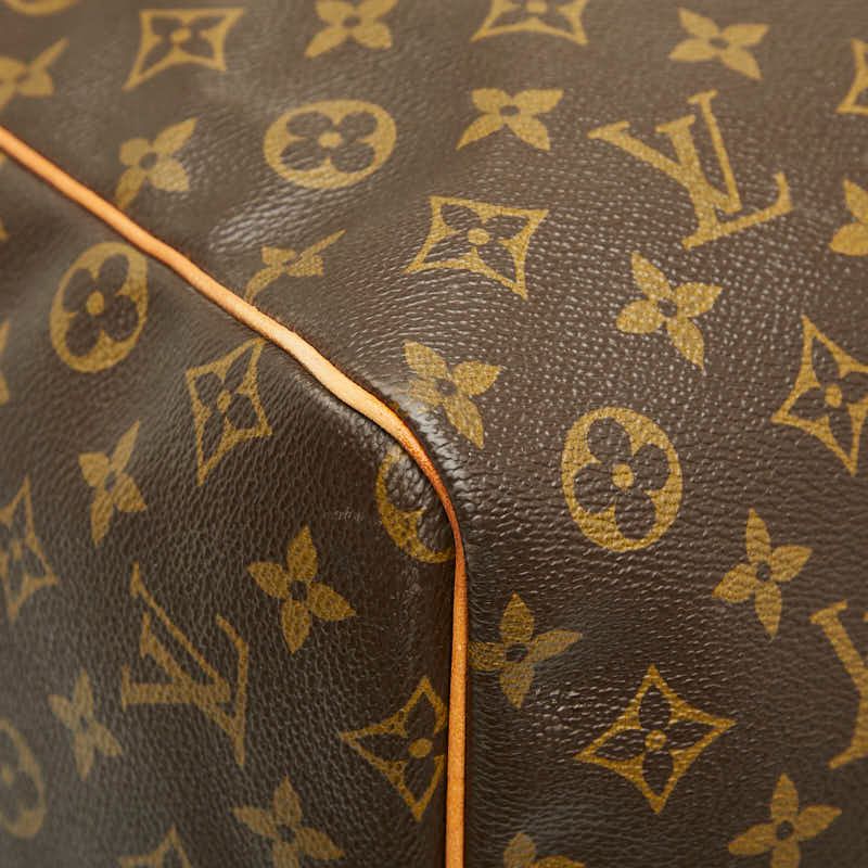 Louis Vuitton Monogram Keepall 60 Boston Bag Travel Bag M41422 Brown PVC