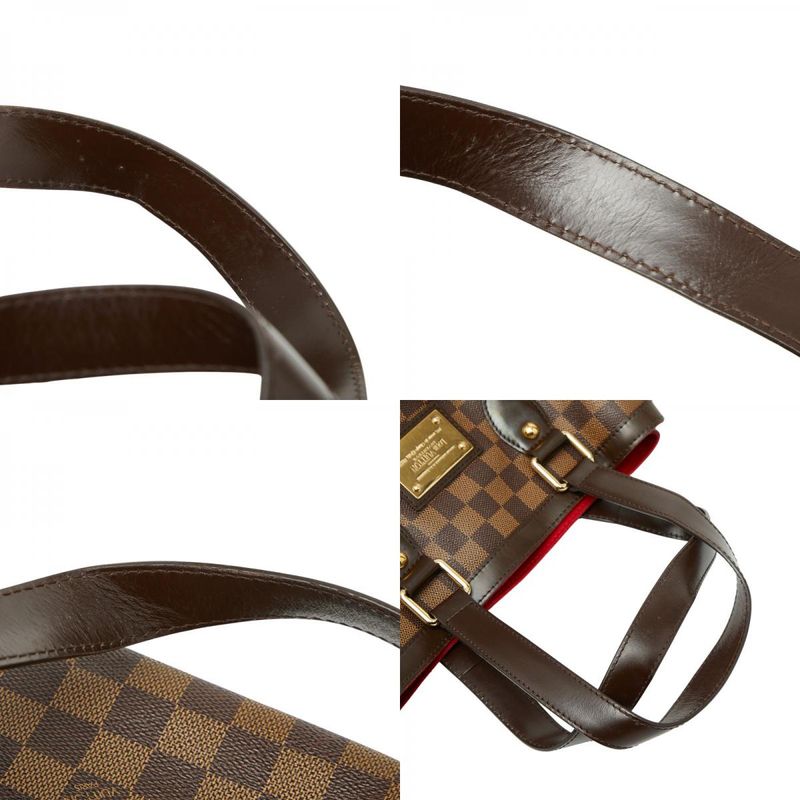 Louis Vuitton Damier Hampstead PM Tote Handbag N51205 Ebène Brown PVC Leather