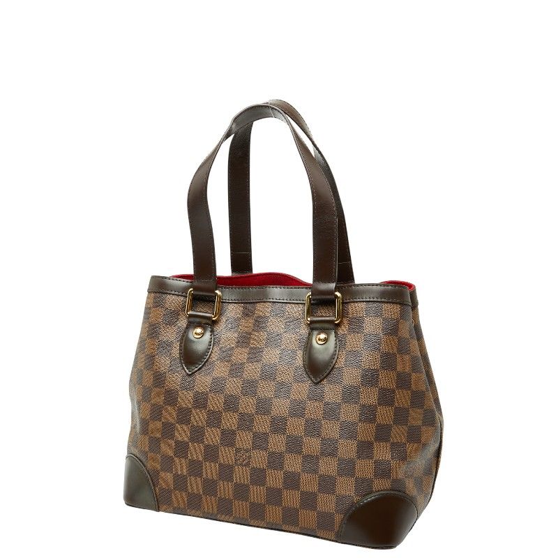 Louis Vuitton Damier Hampstead PM Tote Handbag N51205 Ebène Brown PVC Leather