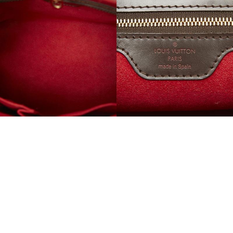 Louis Vuitton Damier Hampstead PM Tote Handbag N51205 Ebène Brown PVC Leather