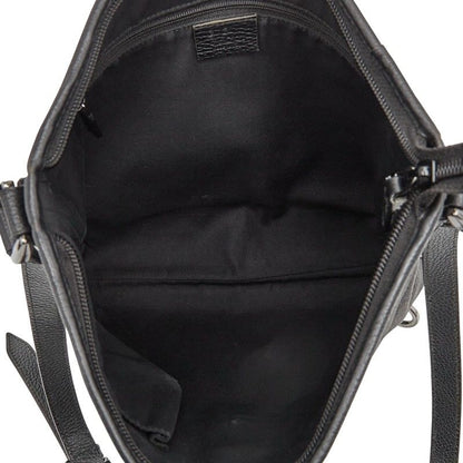 Gucci GG Canvas Abby Crossbody Shoulder Bag 268642 Black Canvas Leather Women's