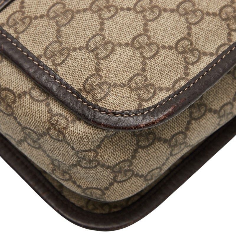 Gucci GG Supreme Sherry Line Crossbody Shoulder Bag 201444 Beige Multicolor PVC