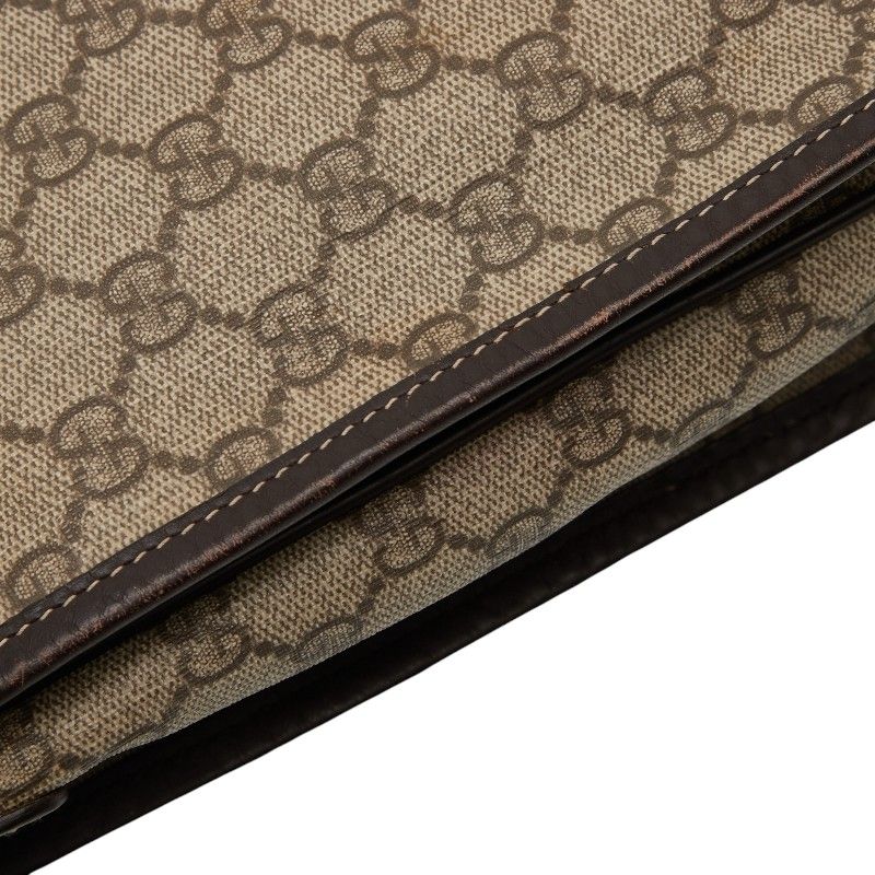 Gucci GG Supreme Sherry Line Crossbody Shoulder Bag 201444 Beige Multicolor PVC