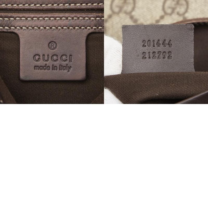 Gucci GG Supreme Sherry Line Crossbody Shoulder Bag 201444 Beige Multicolor PVC