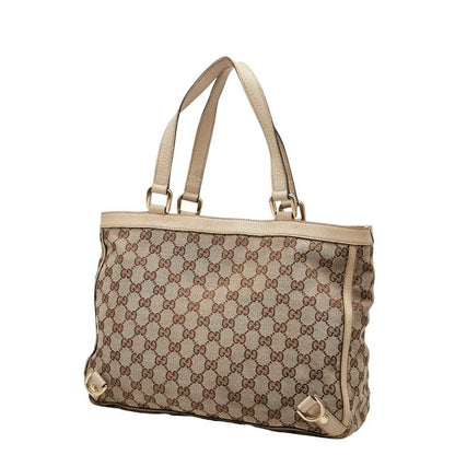 Gucci GG Canvas Abby 170004 Beige White Canvas Leather Women's Gucci