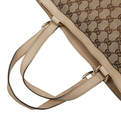 Gucci GG Canvas Abby 170004 Beige White Canvas Leather Women's Gucci