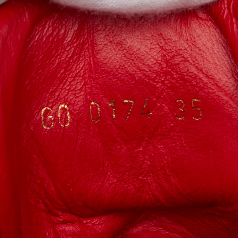 Louis Vuitton Cliff Top Line Monogram High Cut Sneakers Size 35 Red Suede