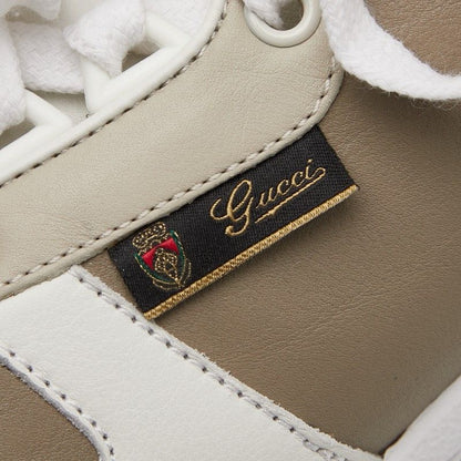 Gucci Sneakers Size 6 336615 White Grey Red Leather Men's Gucci