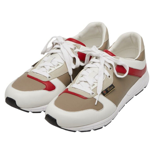 Gucci Sneakers Size 6 336615 White Grey Red Leather Men's Gucci
