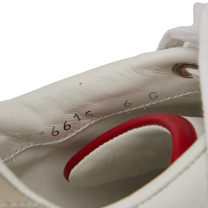 Gucci Sneakers Size 6 336615 White Grey Red Leather Men's Gucci