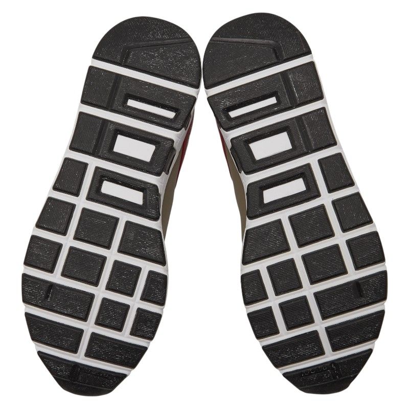 Gucci Sneakers Size 6 336615 White Grey Red Leather Men's Gucci