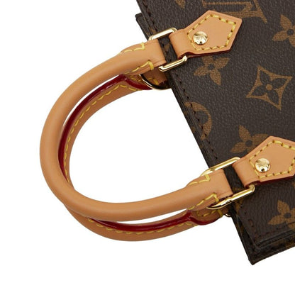 Louis Vuitton Monogram Petite Sac Pla Handbag Shoulder Bag 2way M81295 Brown