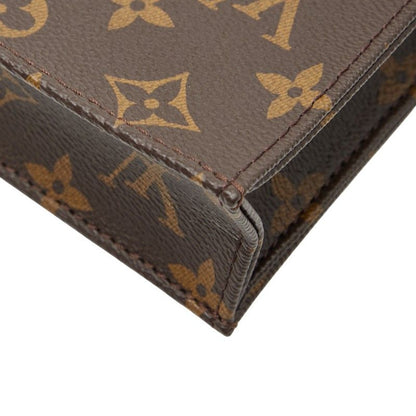 Louis Vuitton Monogram Petite Sac Pla Handbag Shoulder Bag 2way M81295 Brown
