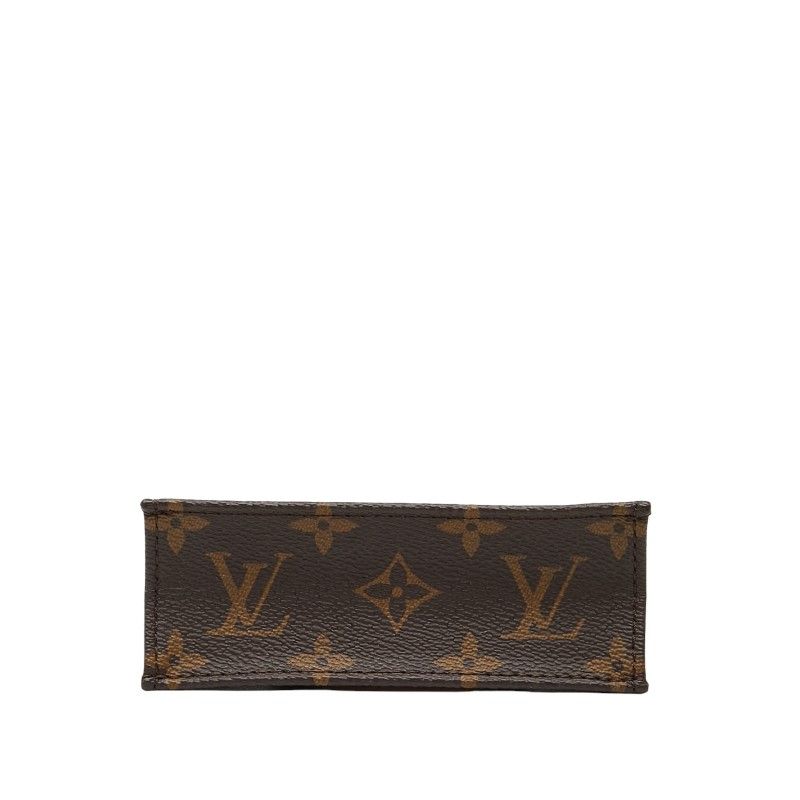 Louis Vuitton Monogram Petite Sac Pla Handbag Shoulder Bag 2way M81295 Brown