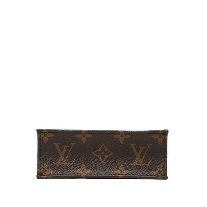 Louis Vuitton Monogram Petite Sac Pla Handbag Shoulder Bag 2way M81295 Brown