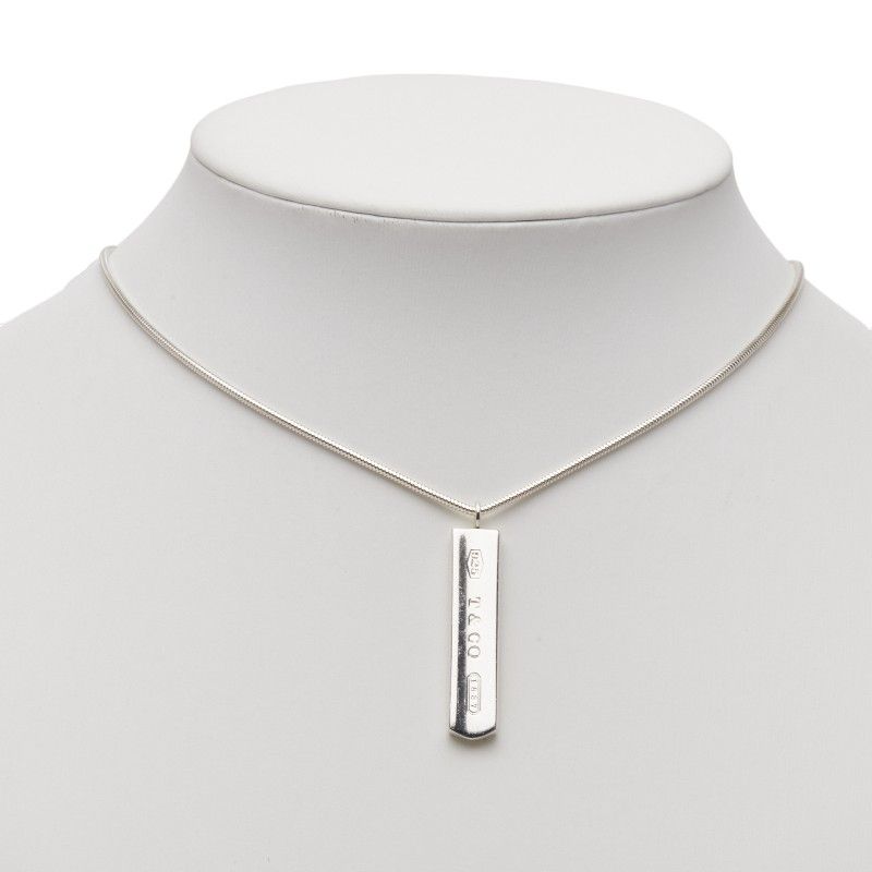Tiffany & Co 1837 Bar Pendant Sv925 Silver Ladies Tiffany & Co