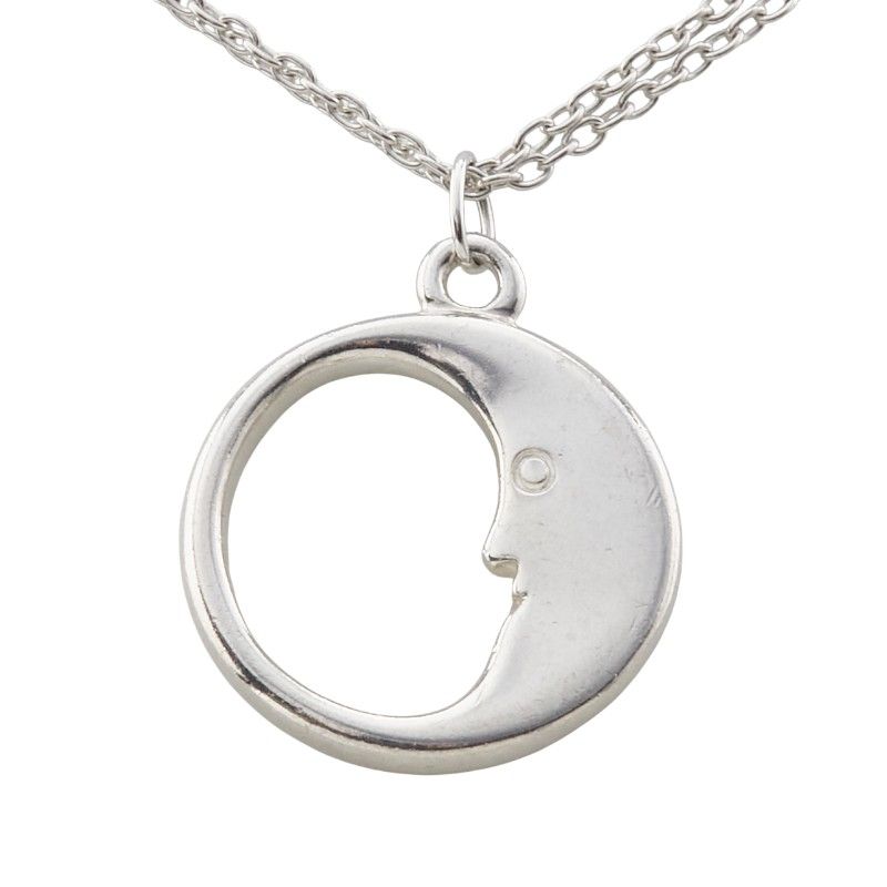 Tiffany & Co Man in the Moon Chain Pendant Necklace Sv925 Silver Ladies Tiffany