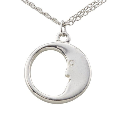 Tiffany & Co Man in the Moon Chain Pendant Necklace Sv925 Silver Ladies Tiffany