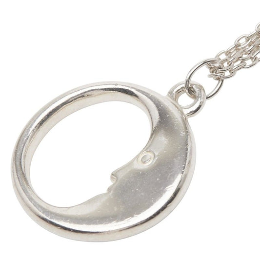 Tiffany & Co Man in the Moon Chain Pendant Necklace Sv925 Silver Ladies Tiffany