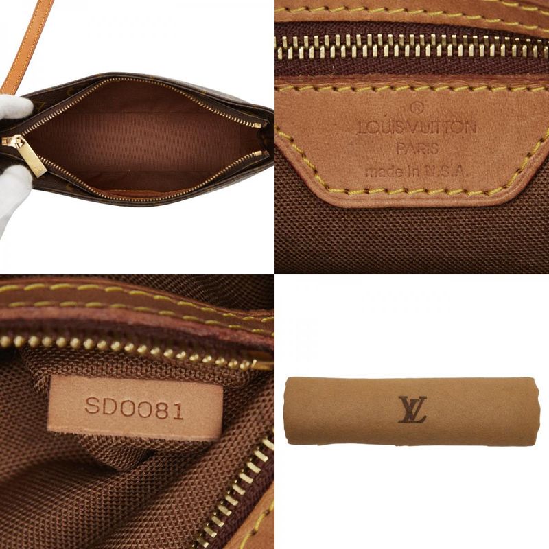 Louis Vuitton Monogram Trotter Crossbody Shoulder Bag M51240 Brown PVC Leather