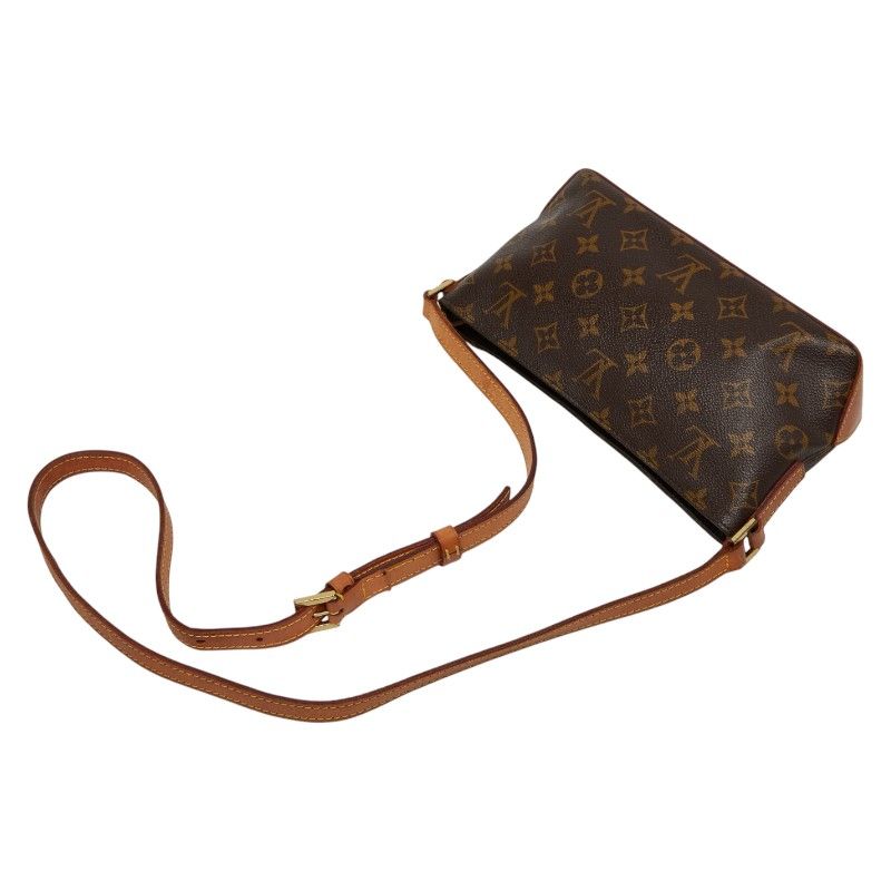 Louis Vuitton Monogram Trotter Crossbody Shoulder Bag M51240 Brown PVC Leather