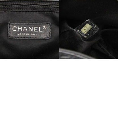 Chanel Coco Mark Gst Chain Tote Shoulder Bag Black Caviar Skin Women Chanel