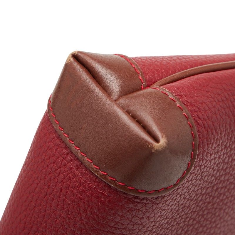 Gucci Crossbody Shoulder Bag 87 007 5553 Red Brown Leather Women's Gucci