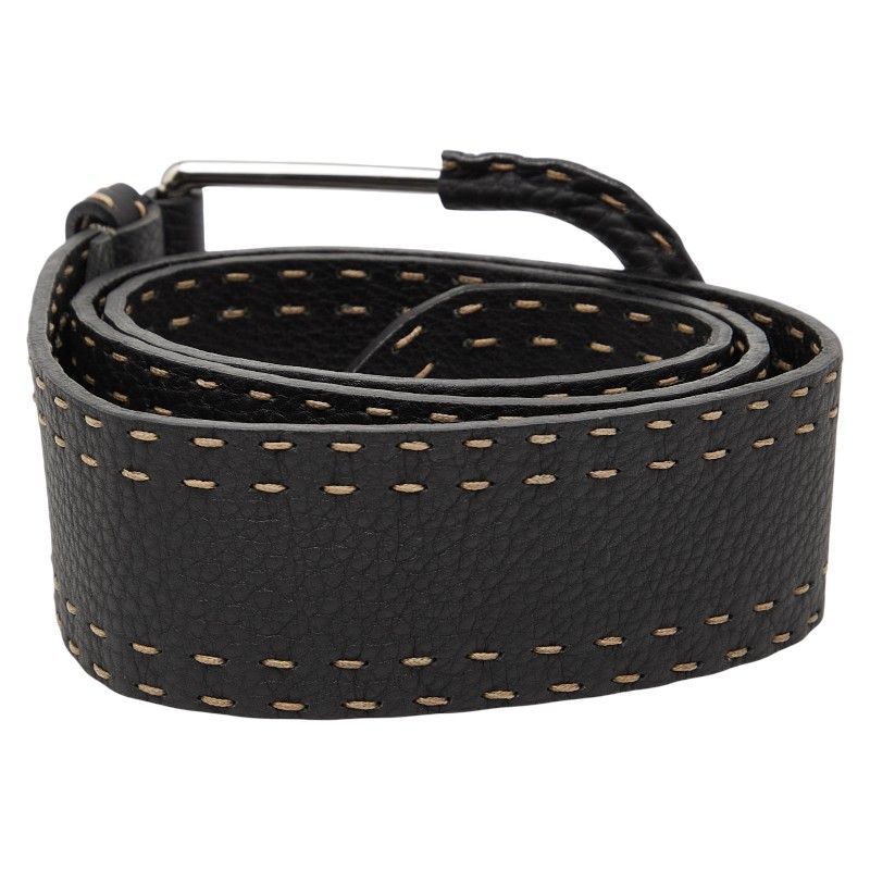 Fendi Selleria Belt Size: 90 36 Black Leather Women's Fendi