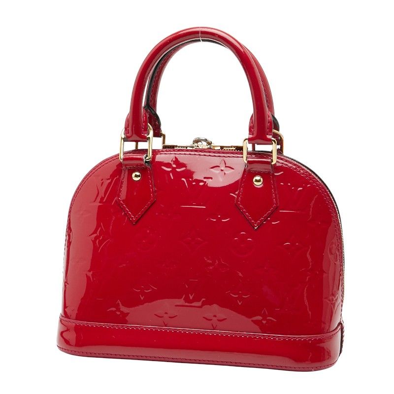 Louis Vuitton Monogram Vernis Alma BB Handbag Shoulder Bag 2way M91606 Pomme