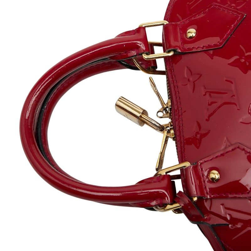 Louis Vuitton Monogram Vernis Alma BB Handbag Shoulder Bag 2way M91606 Pomme