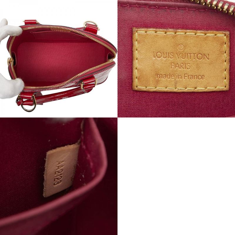 Louis Vuitton Monogram Vernis Alma BB Handbag Shoulder Bag 2way M91606 Pomme