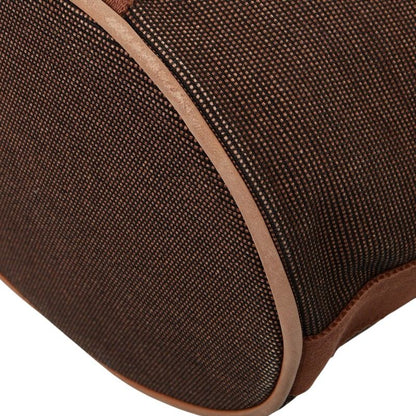 Hermes Saxo MM Brown Canvas Leather Women Hermes