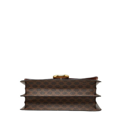 Celine Macadam Brown PVC Leather Women's Celine