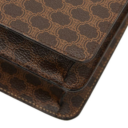 Celine Macadam Brown PVC Leather Women's Celine