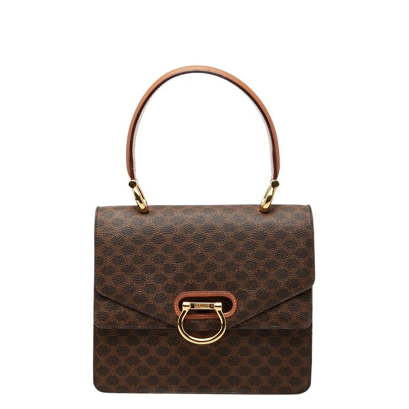 Celine Macadam Brown PVC Leather Women's Celine