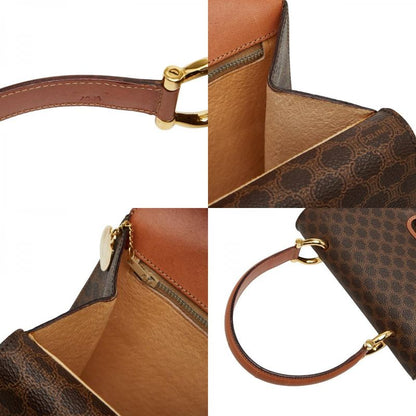 Celine Macadam Brown PVC Leather Women's Celine