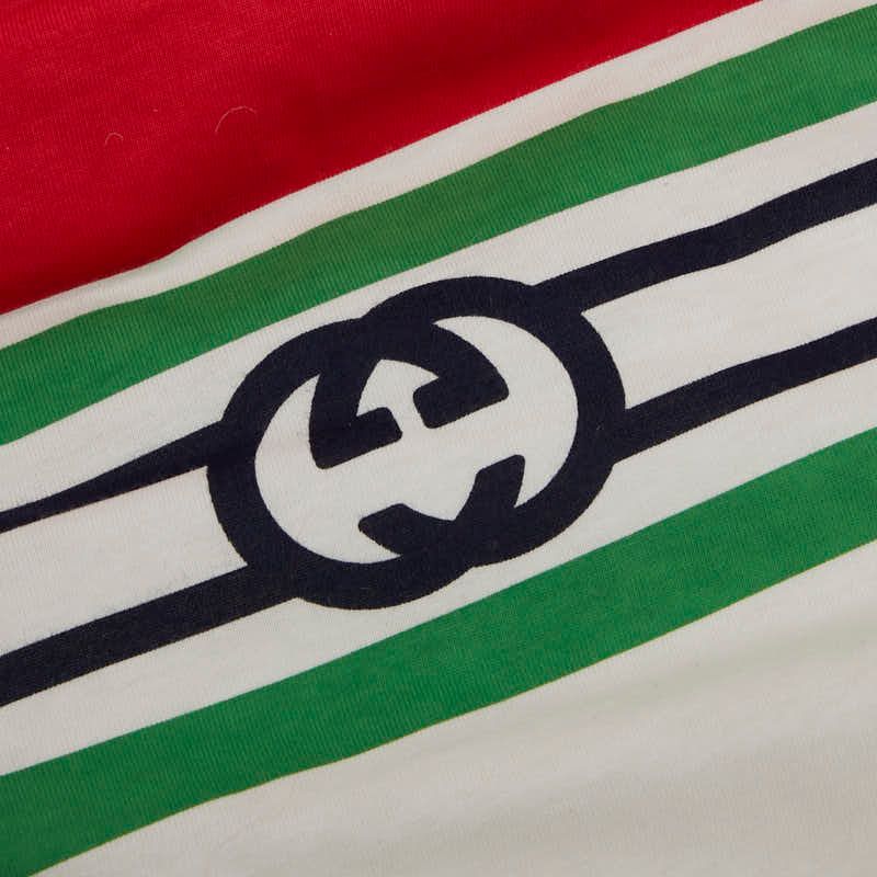 Gucci GG Logo Blanket Lap Blanket 681367 White Multicolor Wool Polyester